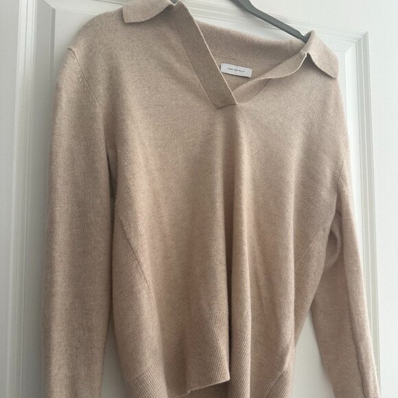 Italic Camila Airy Cashmere Collared Sweater in Cinnamon XS - Picture 2 of 4